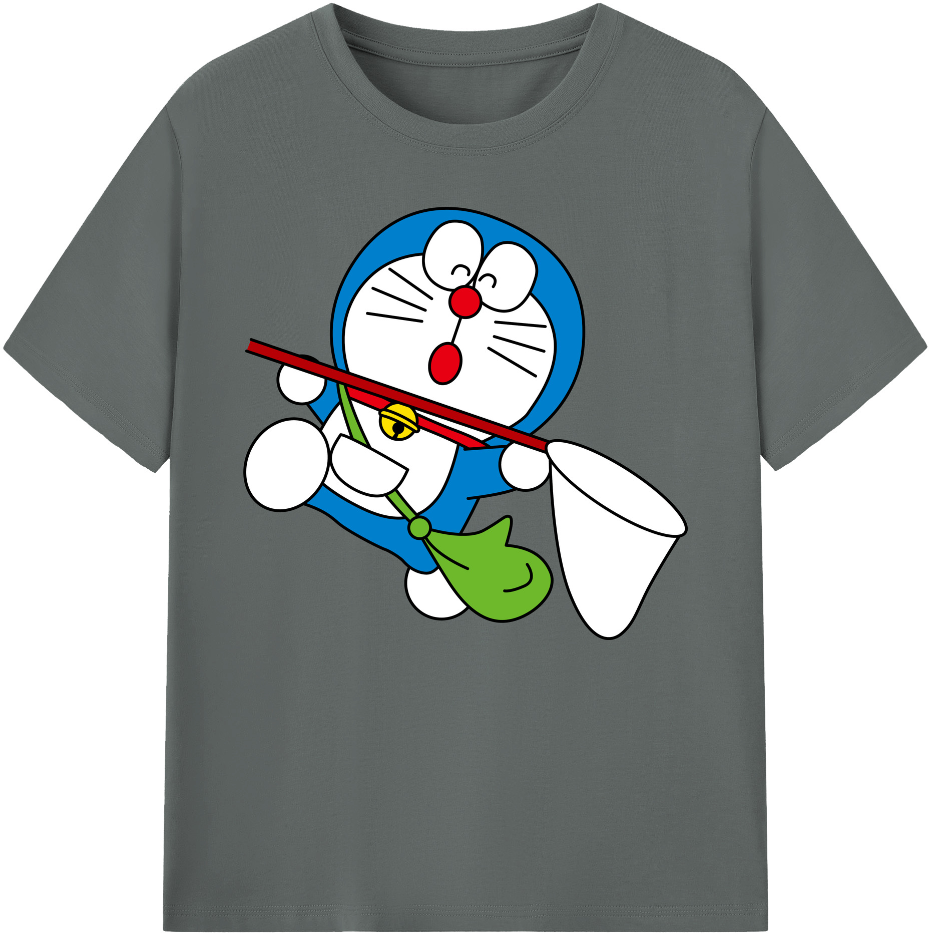 （画像用） ドラえもん Doraemon 綿100％ メンズ半袖Tシャツ｜肌触りやわらか＆通気性